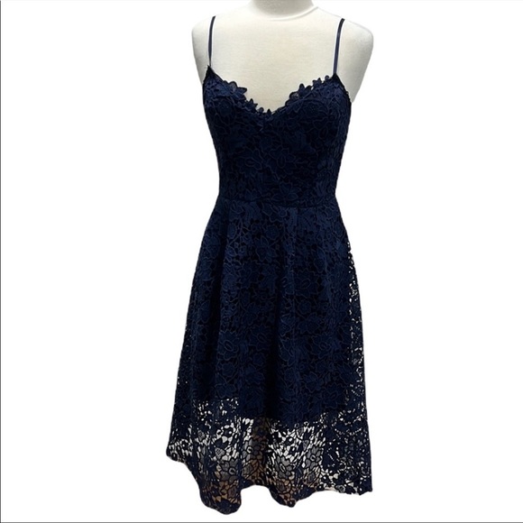 Astr Dresses & Skirts - FIND - ASTR the Label Blue Lace Dress Size L